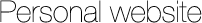 Personal Website